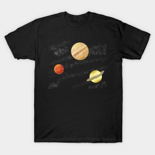 Mars, Jupiter, and Saturn T-Shirt